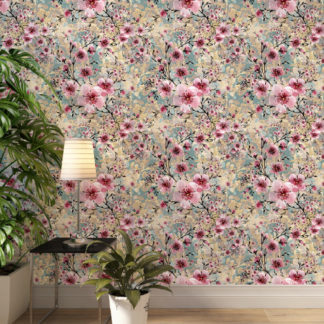 Hoa đào hồng - Tranh dán tường