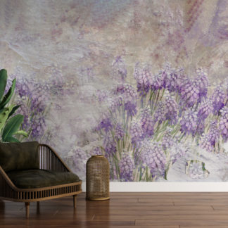Vườn hoa tím - Tranh dán tường phòng khách