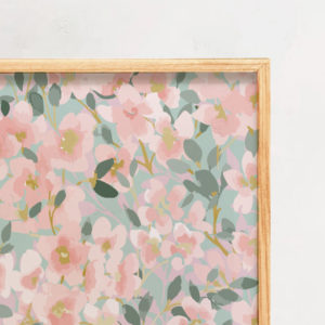 Pastel Flower - Tranh khung kính hoa