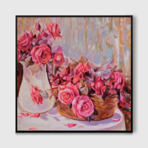 The Roses - Tranh sơn dầu hoa hồng