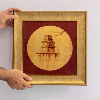 Hồ gươm sơn mài dát vàng 40x40 1 1