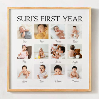 Khung ảnh Baby's First Year thiết kế in hình theo yêu cầu