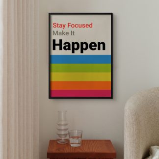Make it happen - Poster tranh typography
