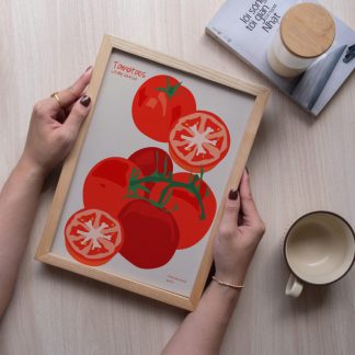 Tomatoes - Tranh trái cà chua treo phòng ăn