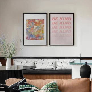 Be Kind - Bộ 2 tranh câu nói hay treo tường