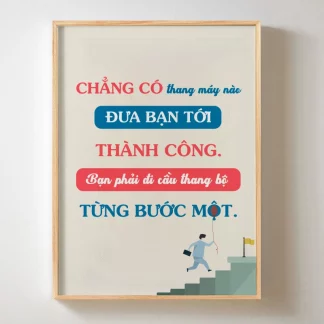 Bước tới thành công - Tranh tạo đồng lực về sự cố gắng