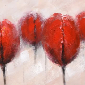 Tulip đỏ - Tranh canvas hoa