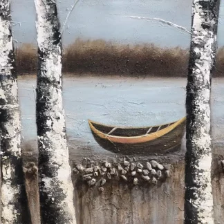 Bến Mơ - Tranh canvas hiện đại