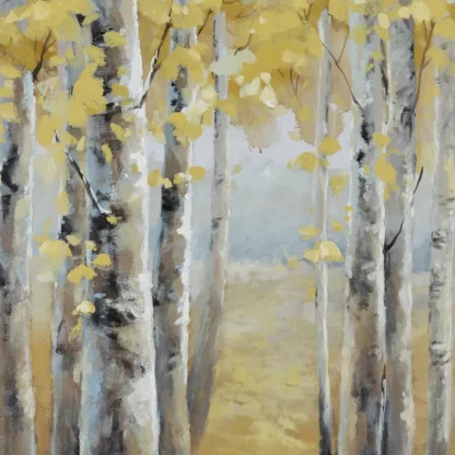Nắng Qua Rừng Vàng - Tranh phong cảnh mùa thu canvas - Ảnh 3