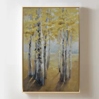 Nắng Qua Rừng Vàng - Tranh phong cảnh mùa thu canvas