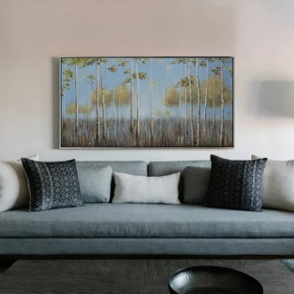 Rừng Sớm Trong Veo - tranh canvas rừng cây xanh