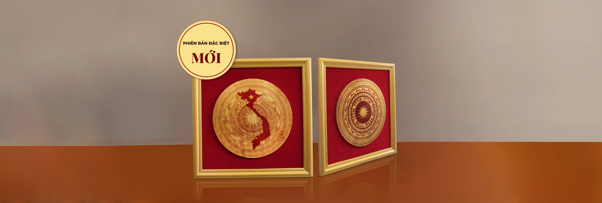 Tranh sơn mài trống đồng