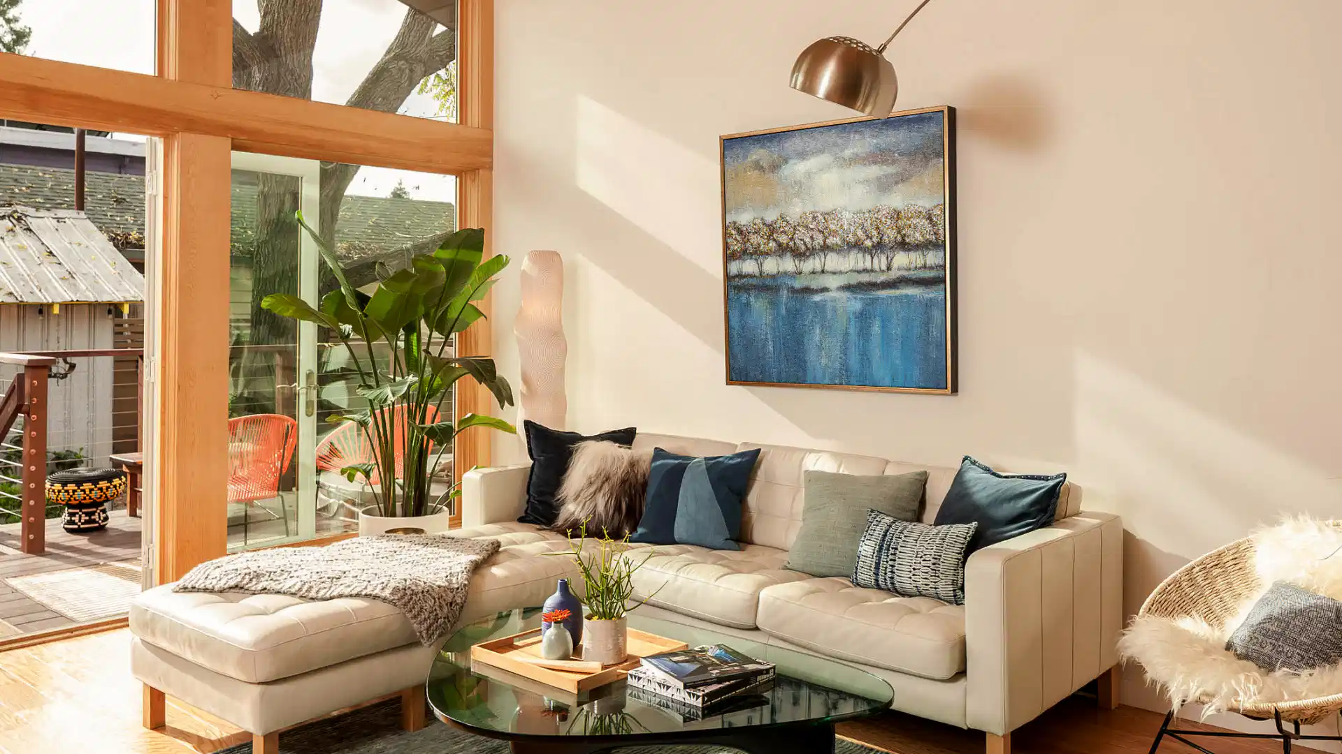 banner tranh phòng khách sơn dầu phong cảnh