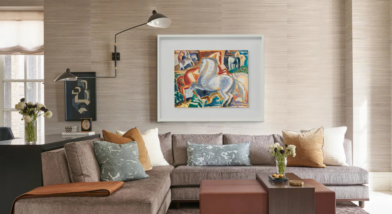 9 cách chọn tranh cho sofa