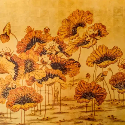sen nhu y tranh son mai dat vang 80x80 1