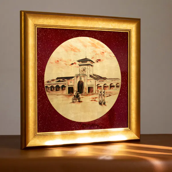 Tranh Chợ Bến Thành