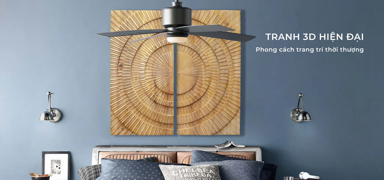 tranh 3d hiện đại phòng khách