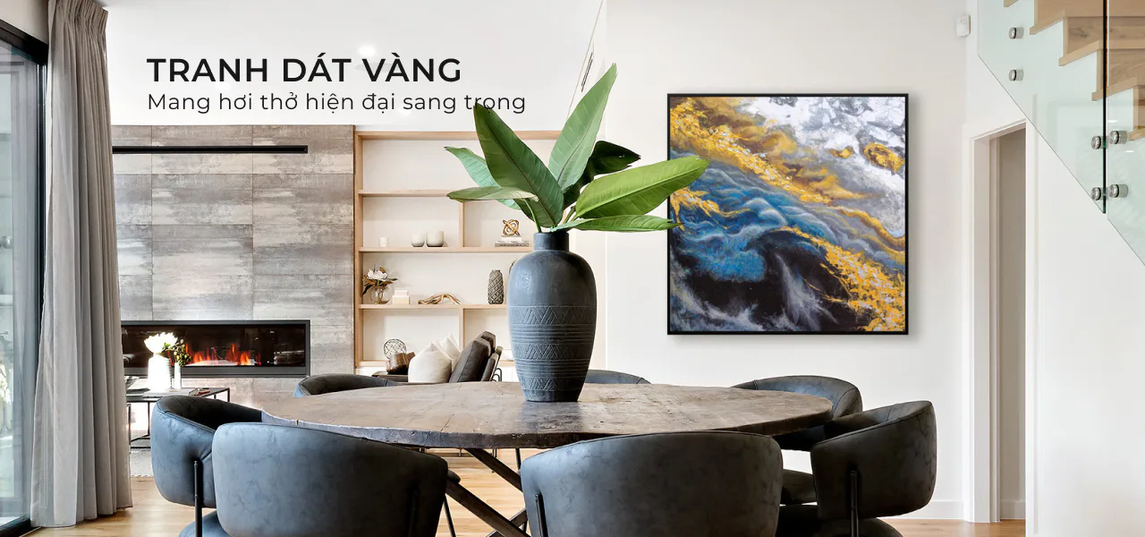 tranh dát vàng