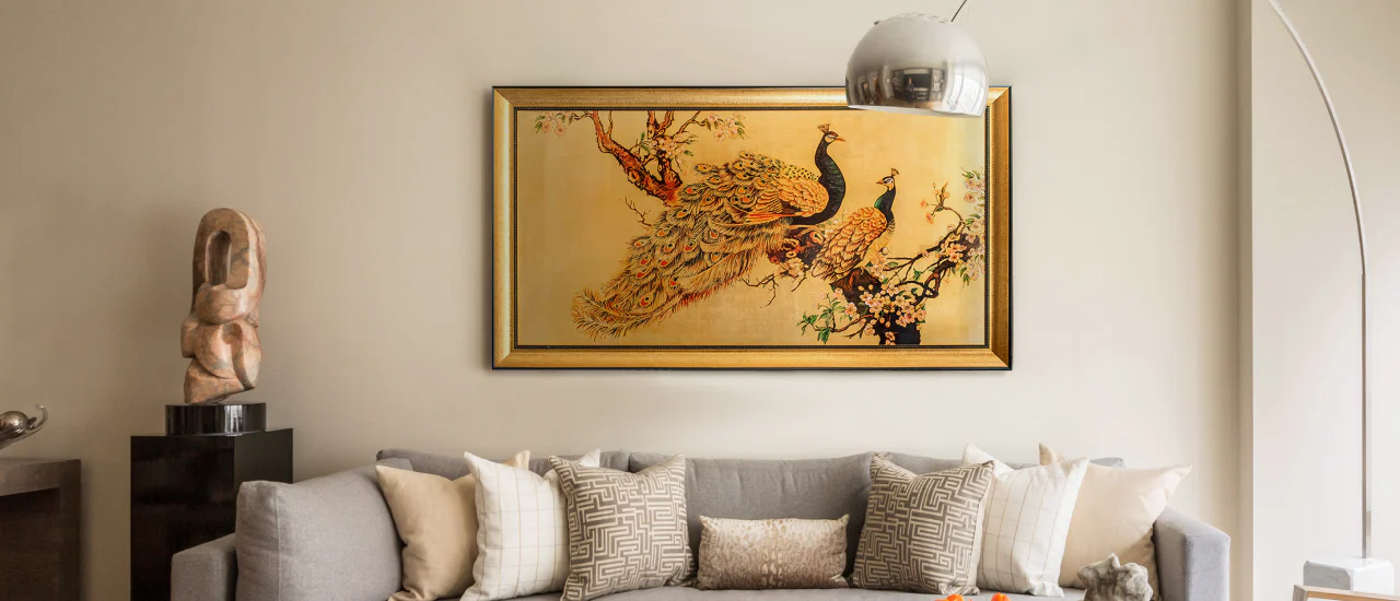 Tranh sơn mài dát vàng