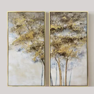 bộ 2 tranh vũ khúc rừng vàng