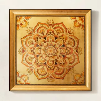 mandala vuông tranh bàn thờ sơn mài 1