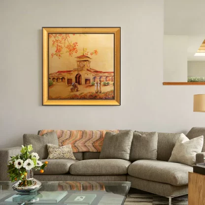 tranh chợ bến thành quà tặng đối tác 1