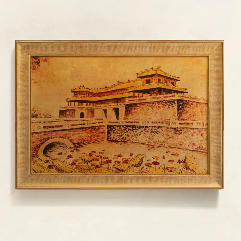 tranh cố đô huế sơn mài quà tặng 40x60 5