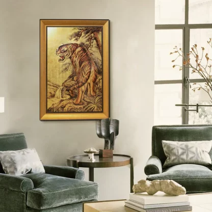 tranh mãnh hổ quy sơn tặng sếp, đối tác 2