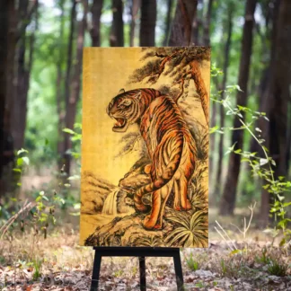 tranh mãnh hổ quy sơn tặng sếp, đối tác 3