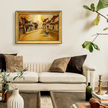 tranh phố cổ hà nội sơn mài 4