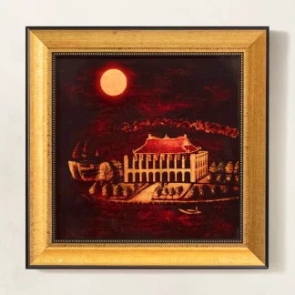 tranh sơn mài bến nhà rồng