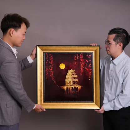 tranh son mai dat vang ho guom hoa 4