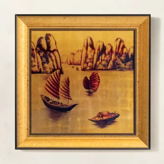 tranh son mai dat vang vinh ha long