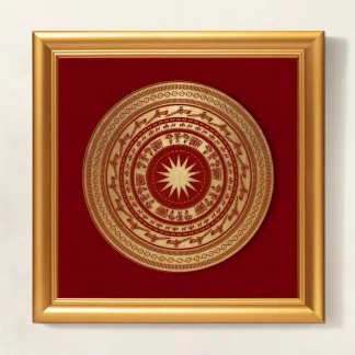 Tranh Trống Đồng sơn mài Non Sông Hoạ đồ