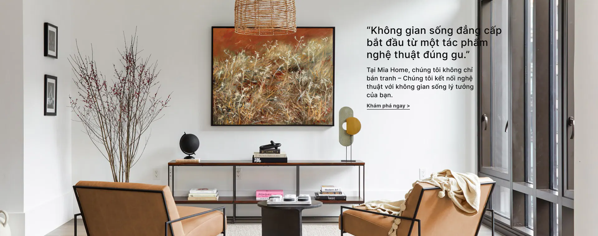 Banner phòng khách cao cấp