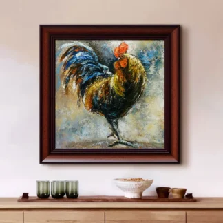 Tranh gà trống ấn tượng 4