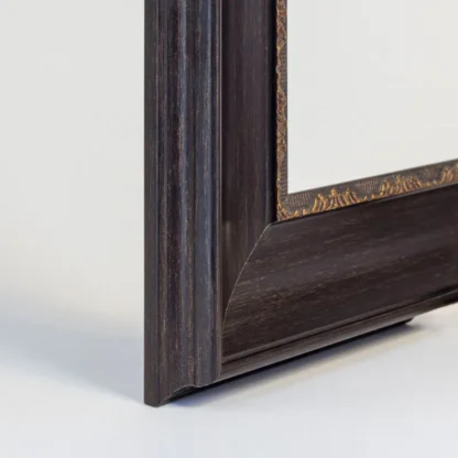 phào khung tranh LYN nâu trơn bản 8.5cm góc