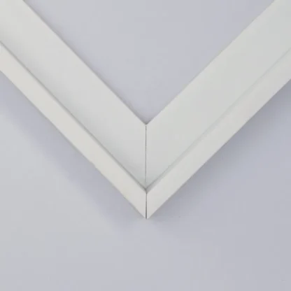 phào khung tranh flo 2 trắng bản 1cm thẳng
