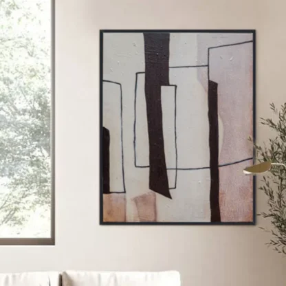 tranh acrylic trừu tượng hình học