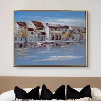 tranh sơn dầu phong cảnh hội an