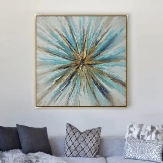 Tia sáng xanh -  Tranh canvas trưu tường hiện đại