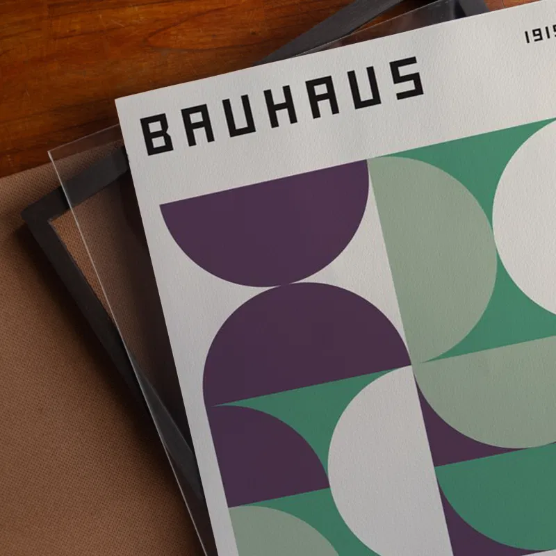 Tranh bauhaus Curved Harmony 3