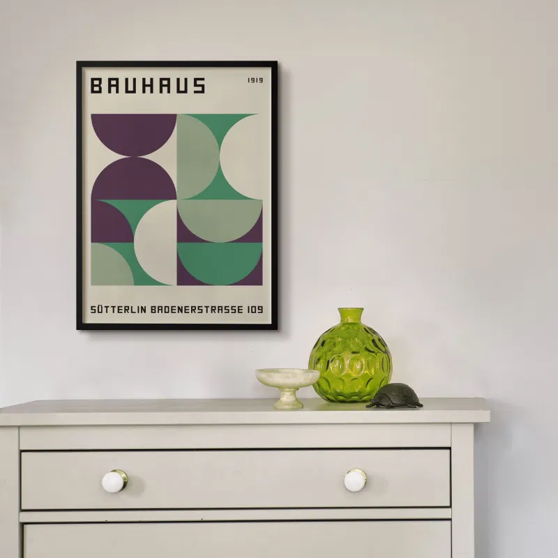 Tranh bauhaus Curved Harmony 4