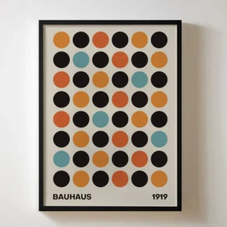 Tranh bauhaus Dot Rhythm