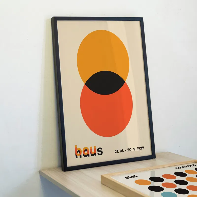 Tranh bauhaus Dual Orbit 3