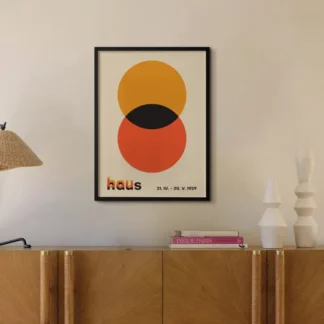 Tranh bauhaus Dual Orbit 4