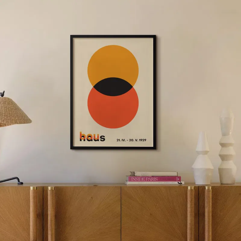 Tranh bauhaus Dual Orbit 4