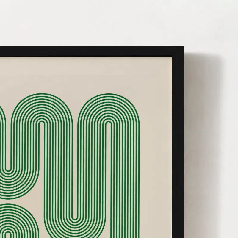 Tranh bauhaus Green Circuit 2