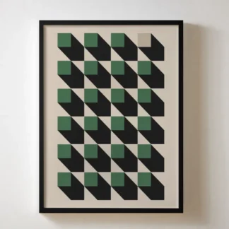 Tranh bauhaus Tilted Pattern