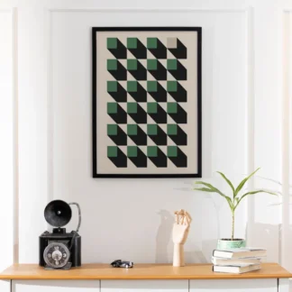 Tranh bauhaus Tilted Pattern 4